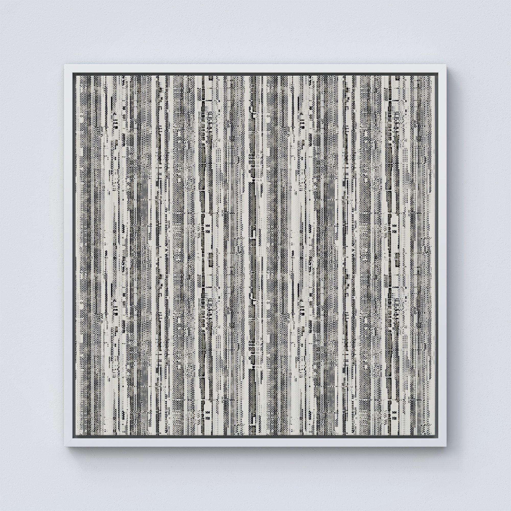 Washed Out Canvas Pattern Framed Canvas